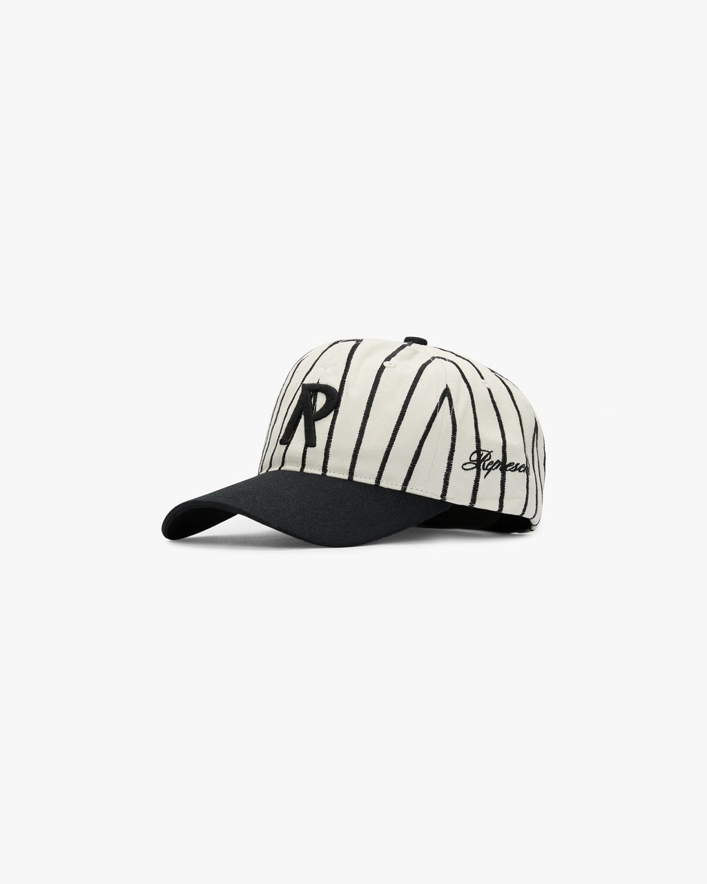 Initial Stripe Cap - Antique White