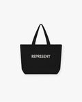 Raffia Tote Bag - Jet Black