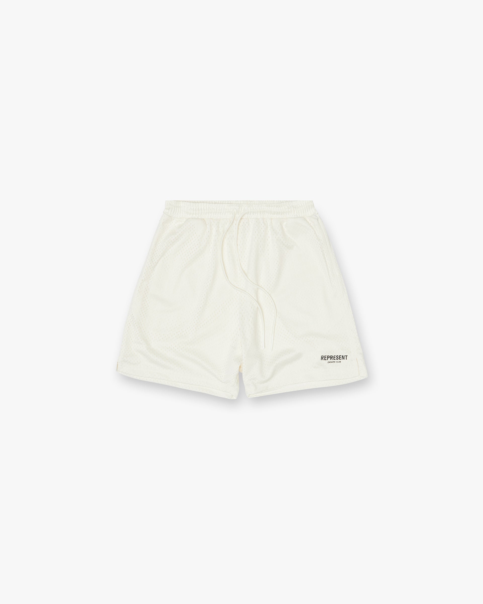 Represent Owners Club Mesh Shorts - Flat White