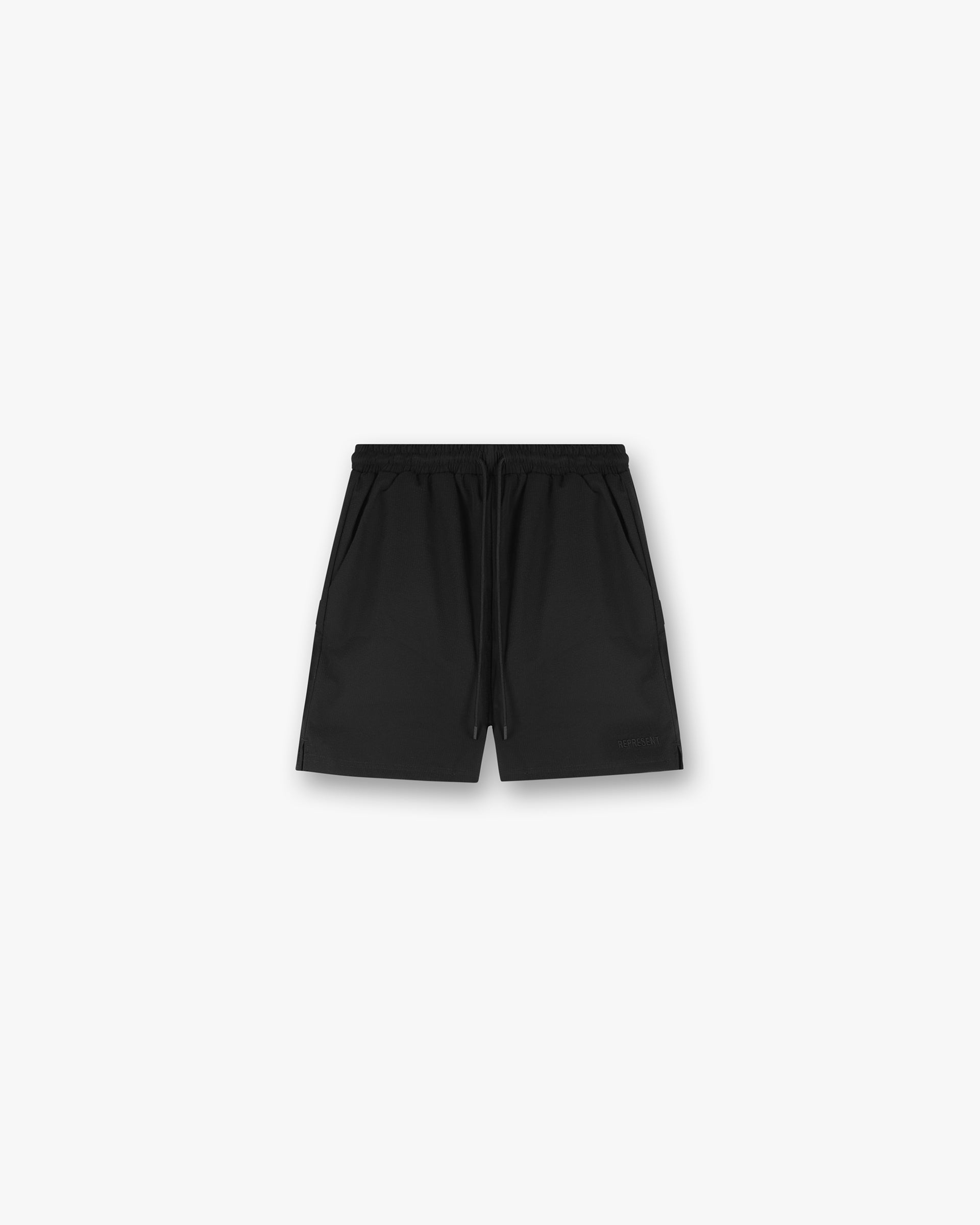 Seersucker Smart Swim Short - Black