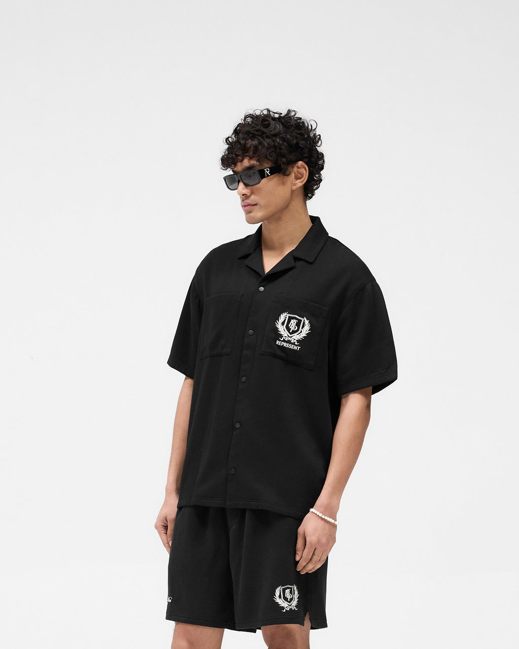 Represent Crest Shirt - Jet Black