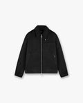 Crinkle Trucker Jacket - Black