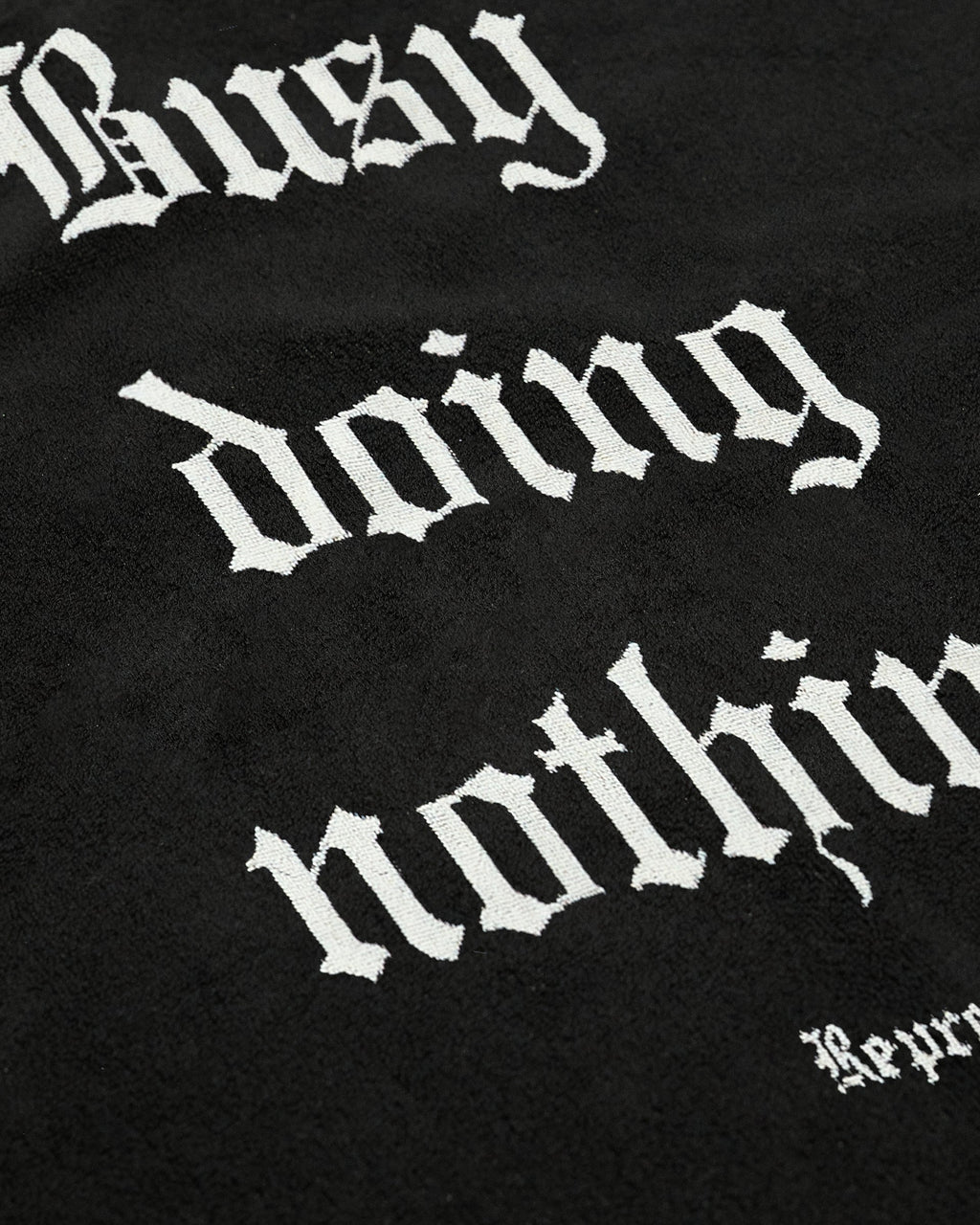 Busy Doing Nothing Beach Towel - Jet Black
