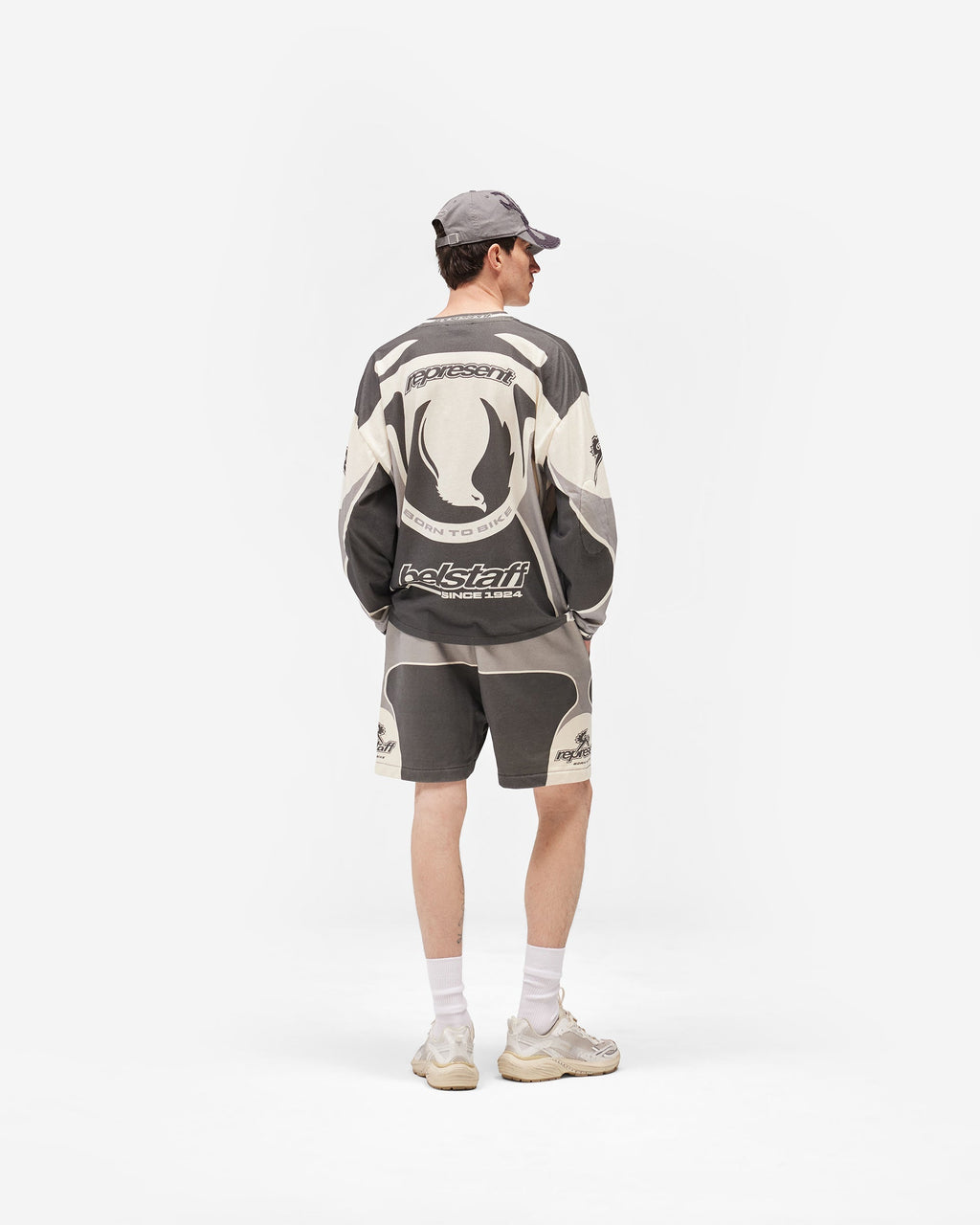 Represent X Belstaff Racing Shorts - Dark Grey