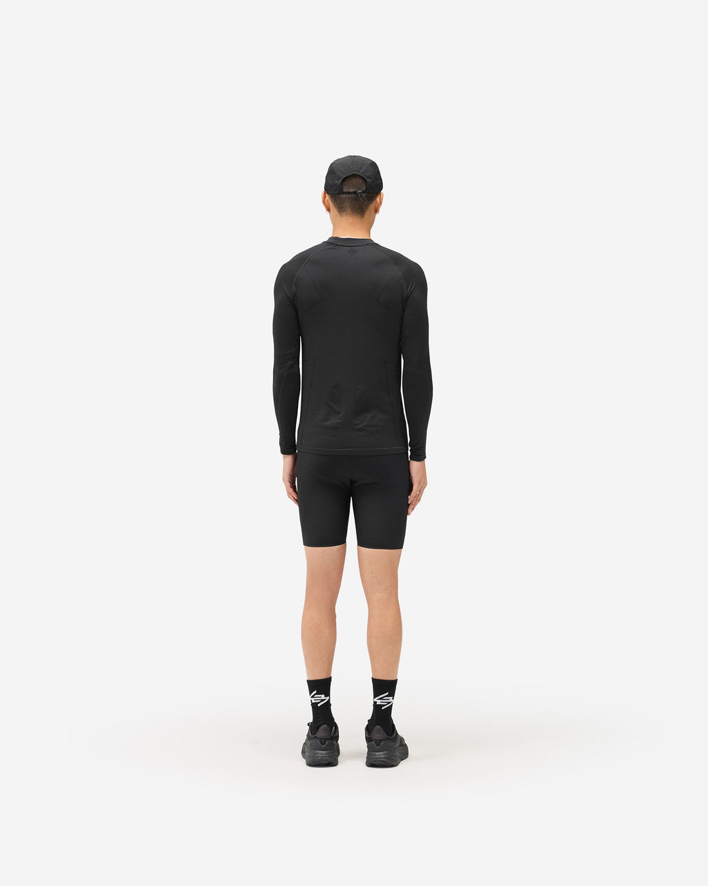 247 Ribbed Half Tight - Jet Black