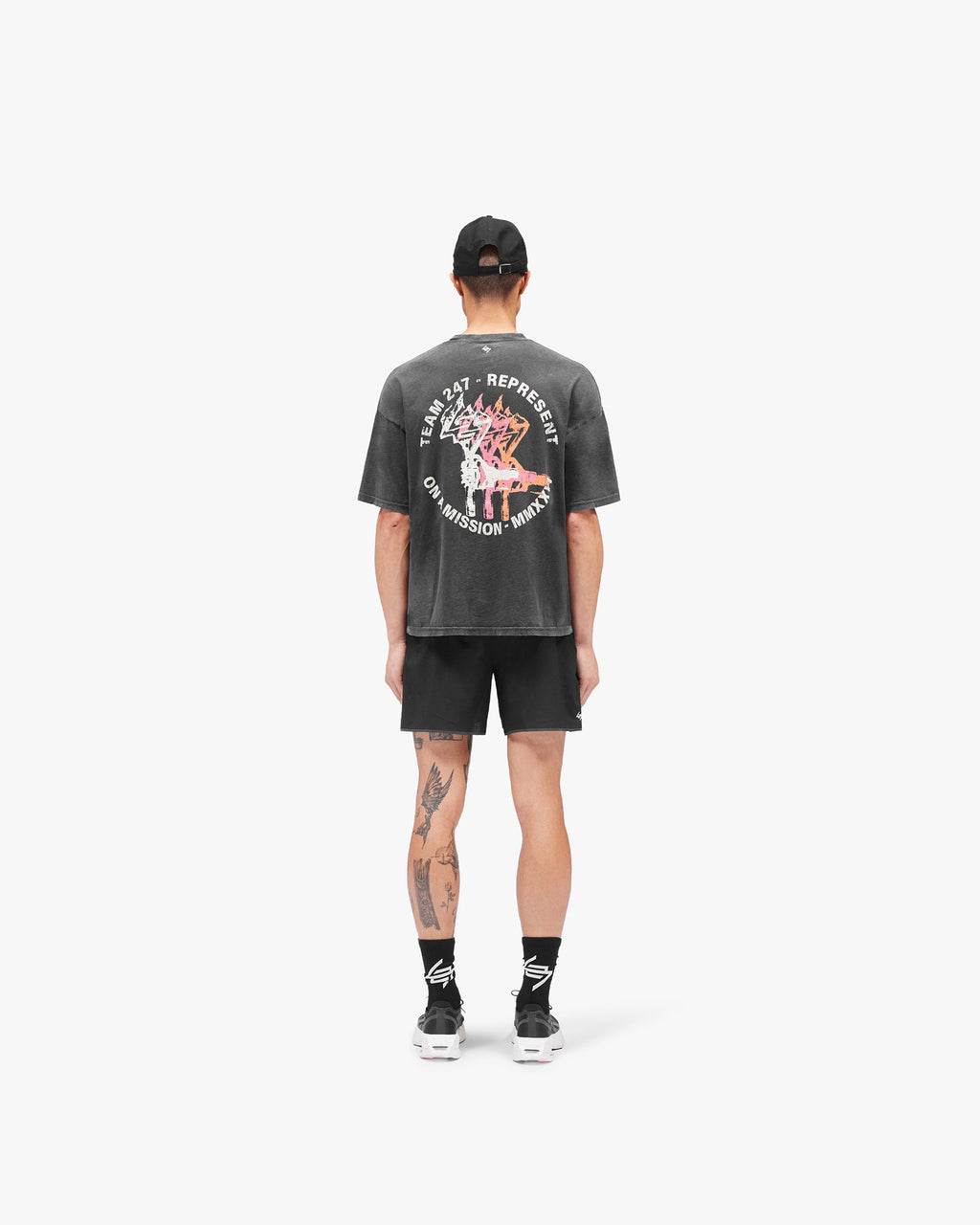 247 Torch Boxy T-Shirt - Washed Black