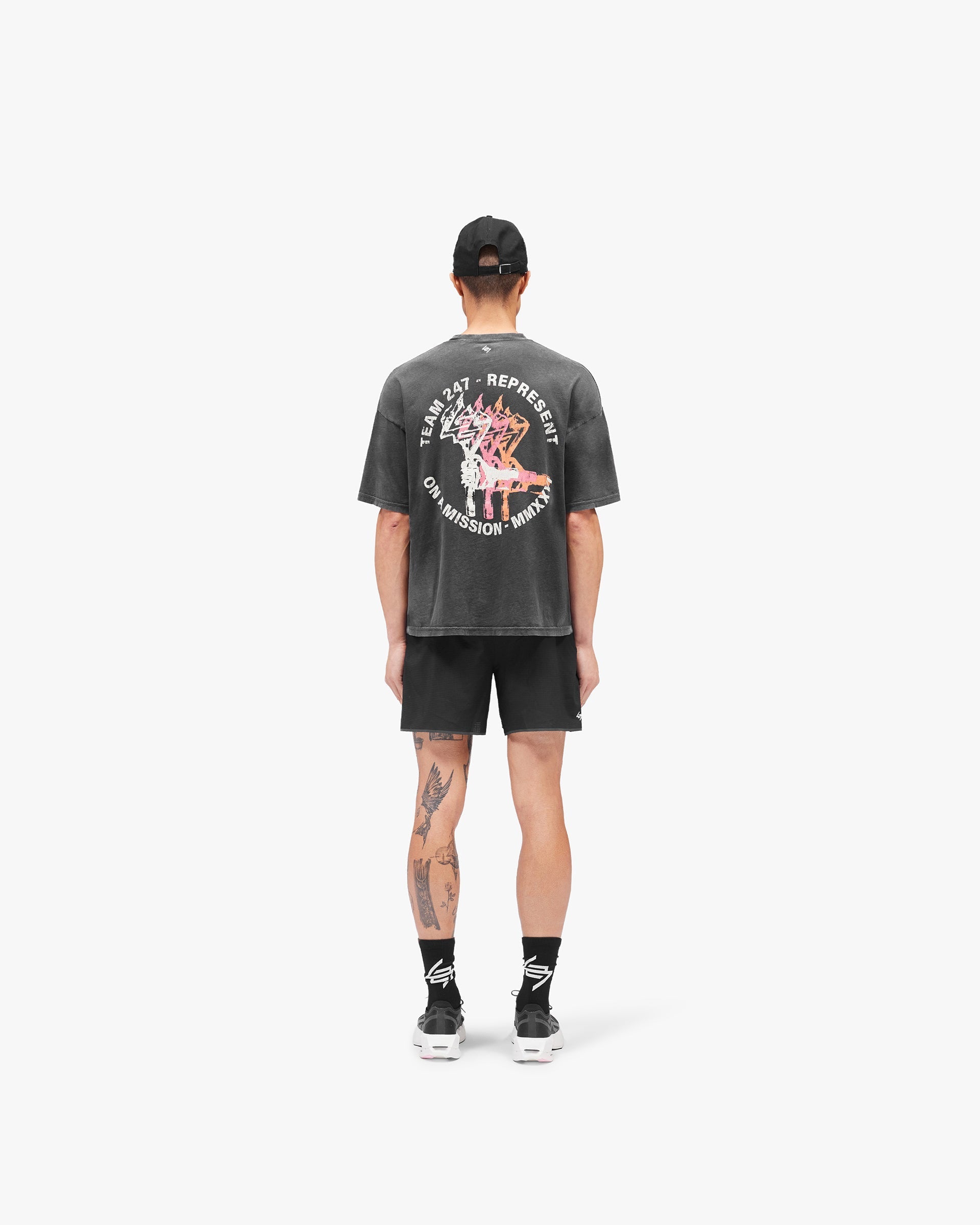 247 Torch Boxy T-Shirt - Washed Black