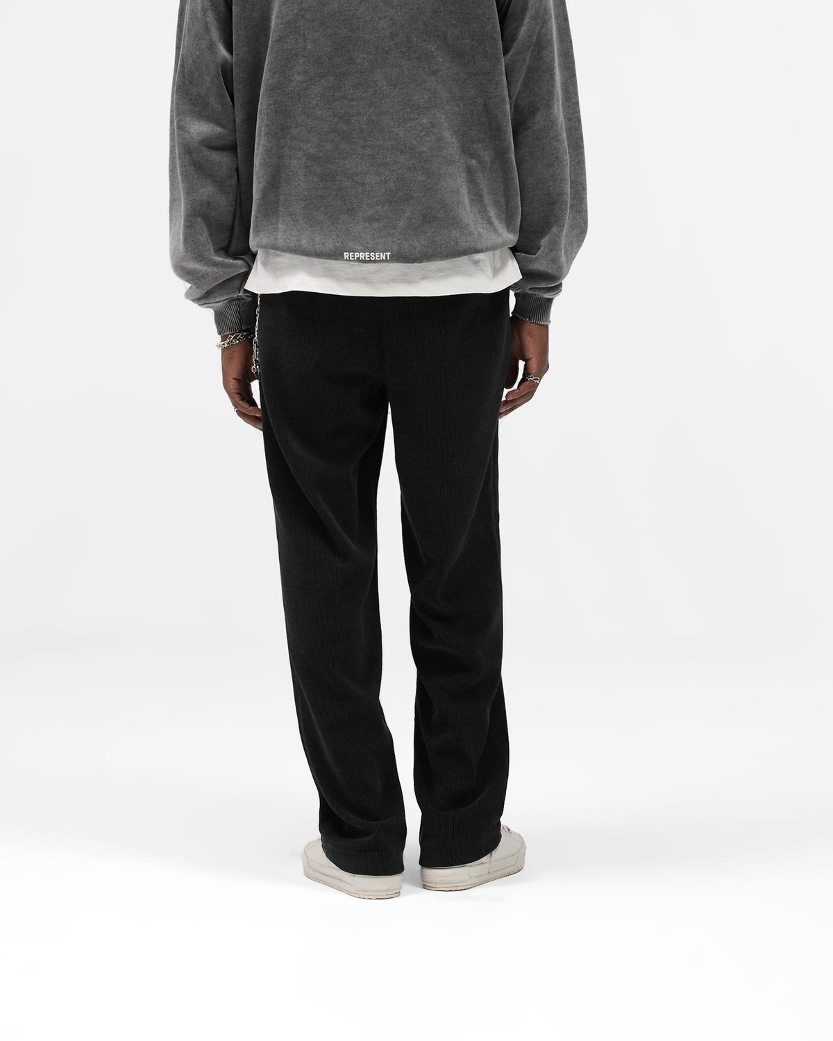 Ribbed Hybrid Pant - Washed Black