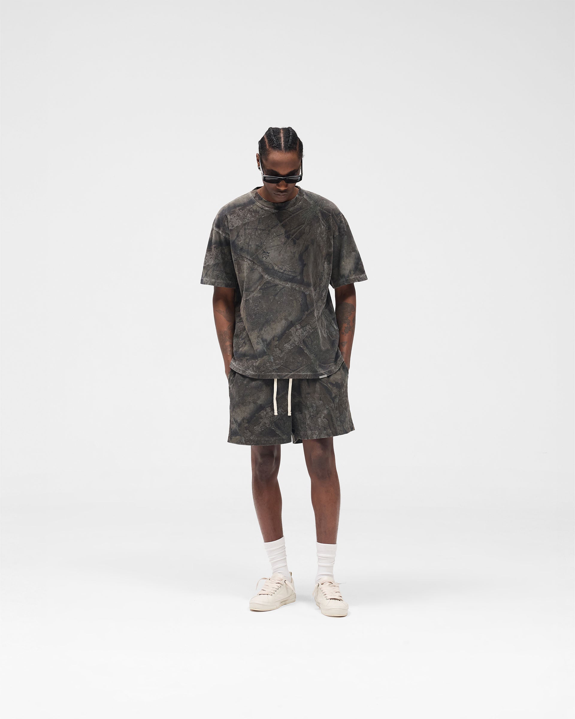 Initial Overdye Realtree® Oversized T-Shirt - Overdyed Black