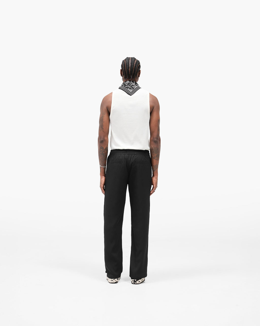 Piped Track Pant - Jet Black