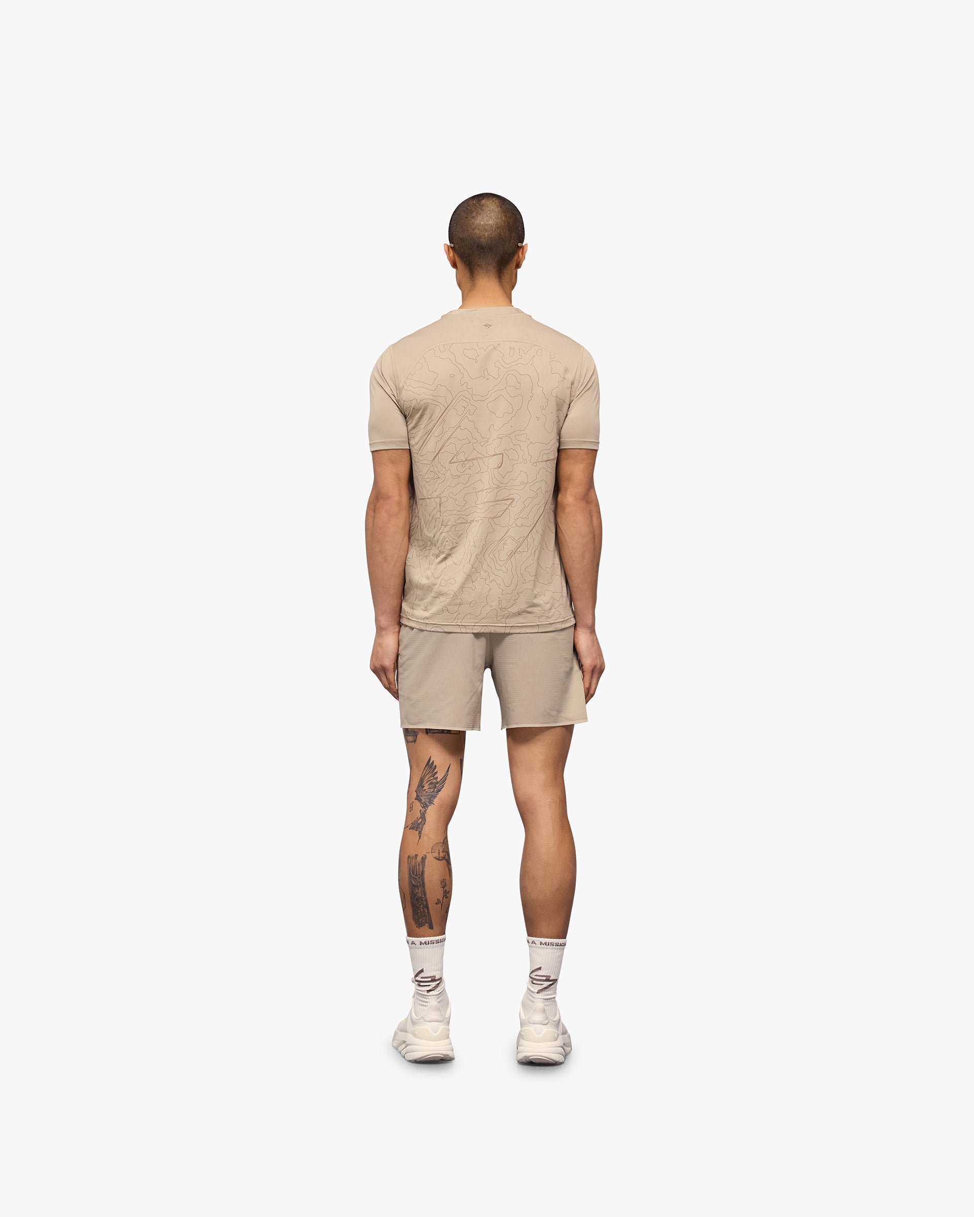 247 Contour Run T-Shirt - Pebble