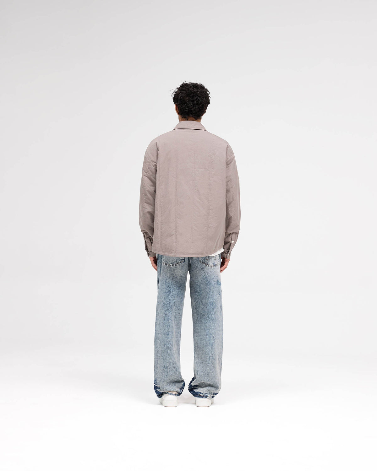 R3 Distressed Baggy Denim - Blue Cream