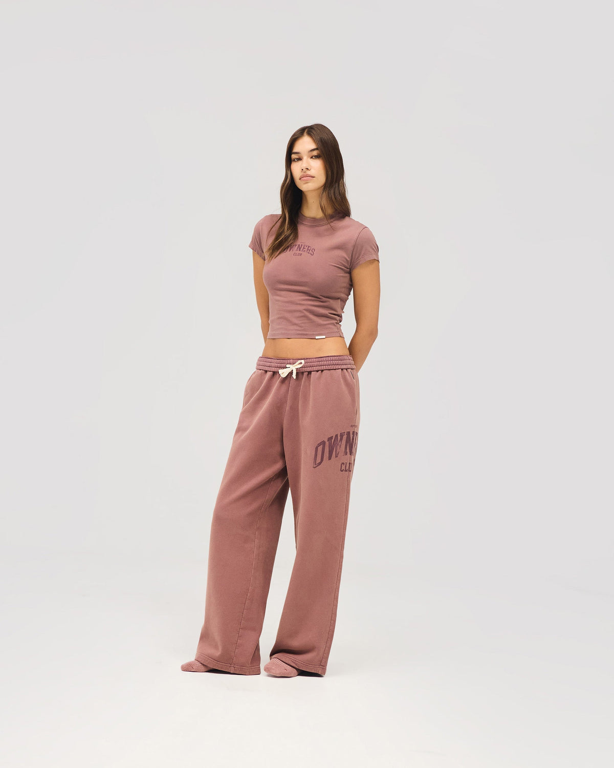 Represent Owners Club Baby Tee - Smoked Rose