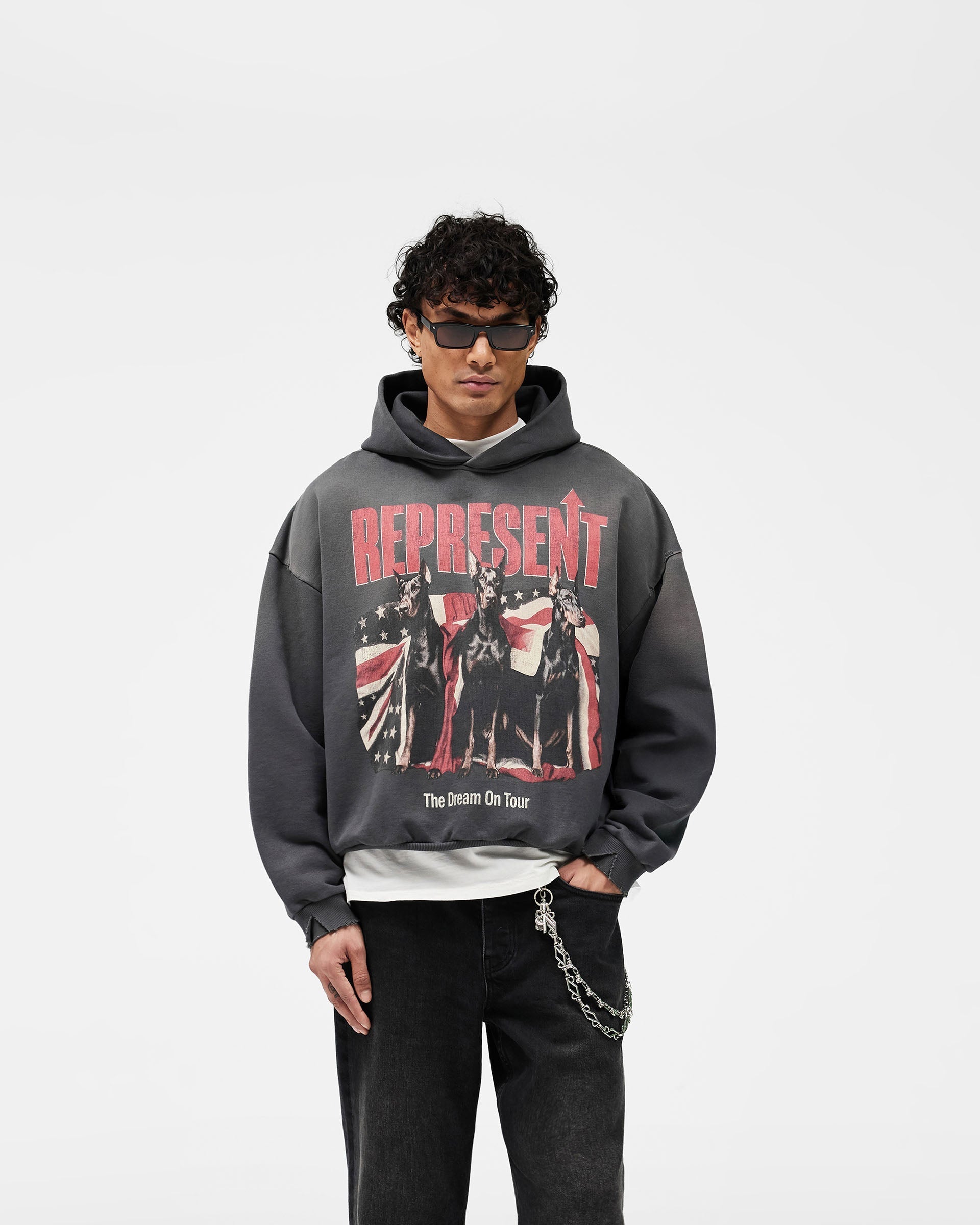 Dream On Tour Hoodie - Sun Fade Grey