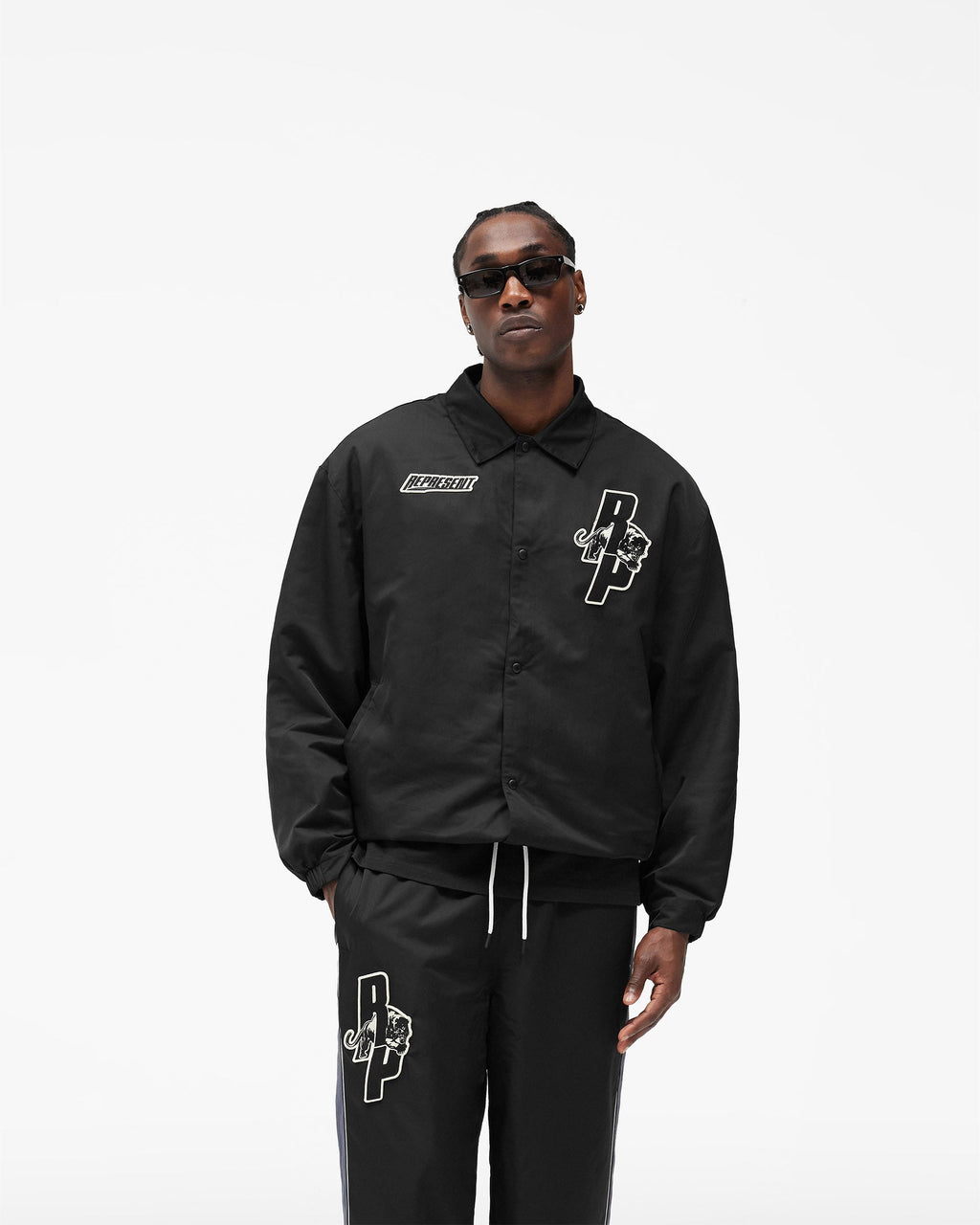 Represent X Puma Coach Jacket - Puma Black