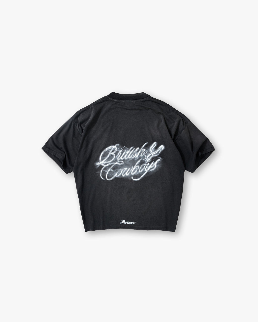 British Cowboys T-Shirt - Stained Black