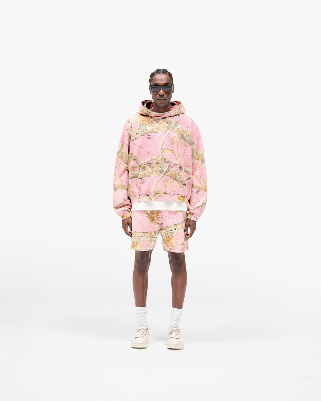 Realtree® Boxy Hoodie - Washed Pink Camo