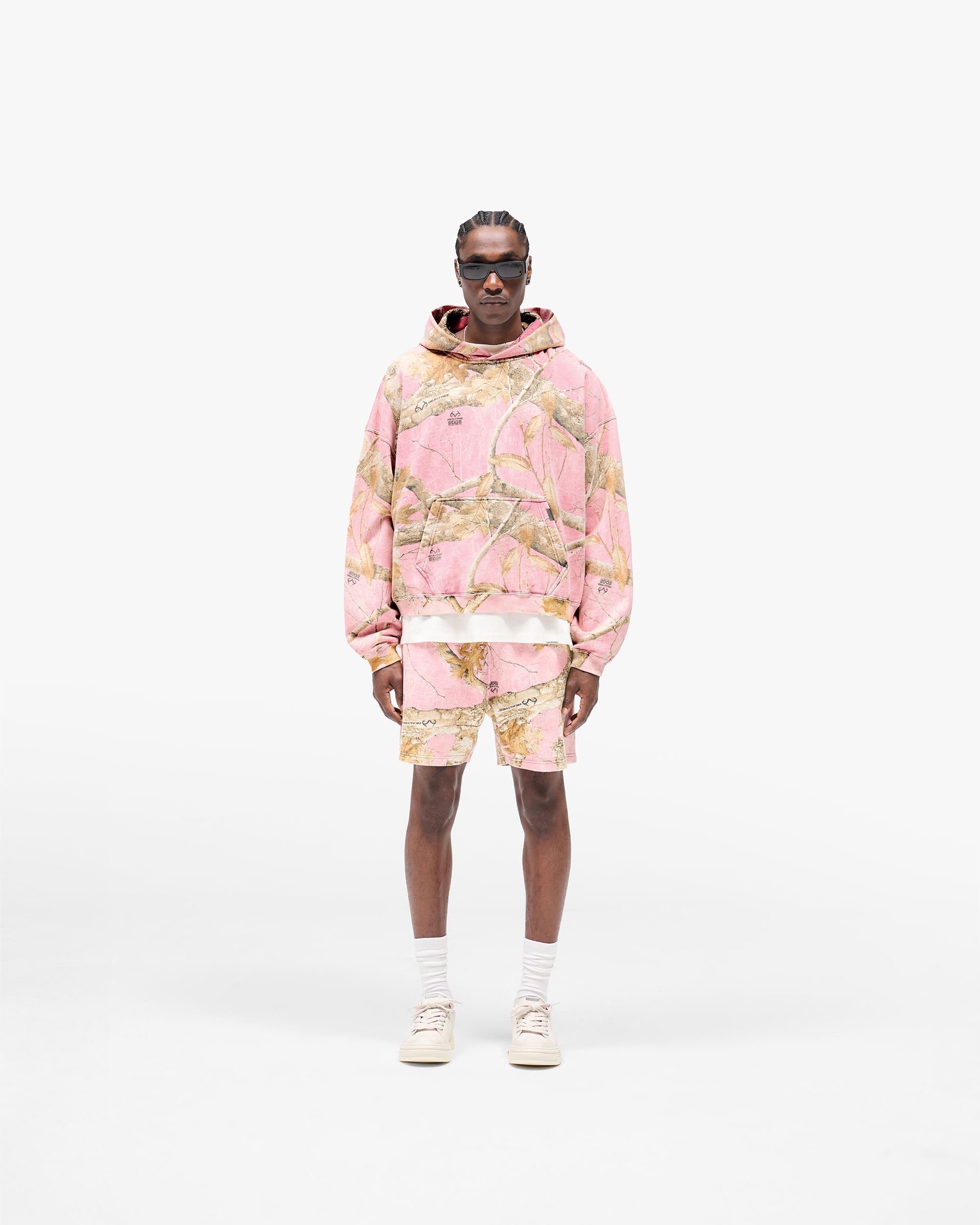 Realtree® Boxy Hoodie - Washed Pink Camo