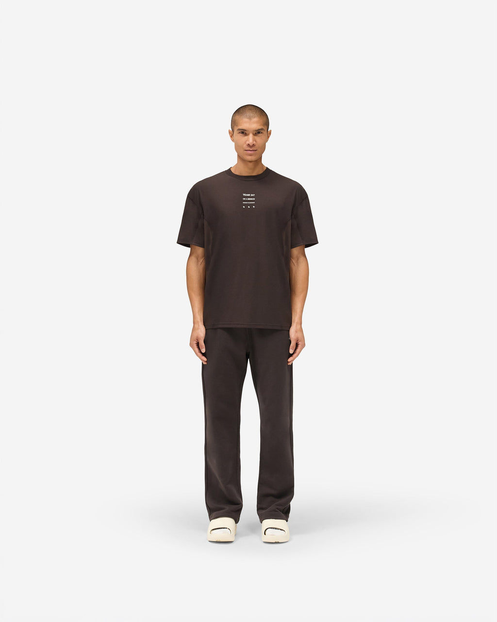 247 Straight Leg Jogger - Chocolate