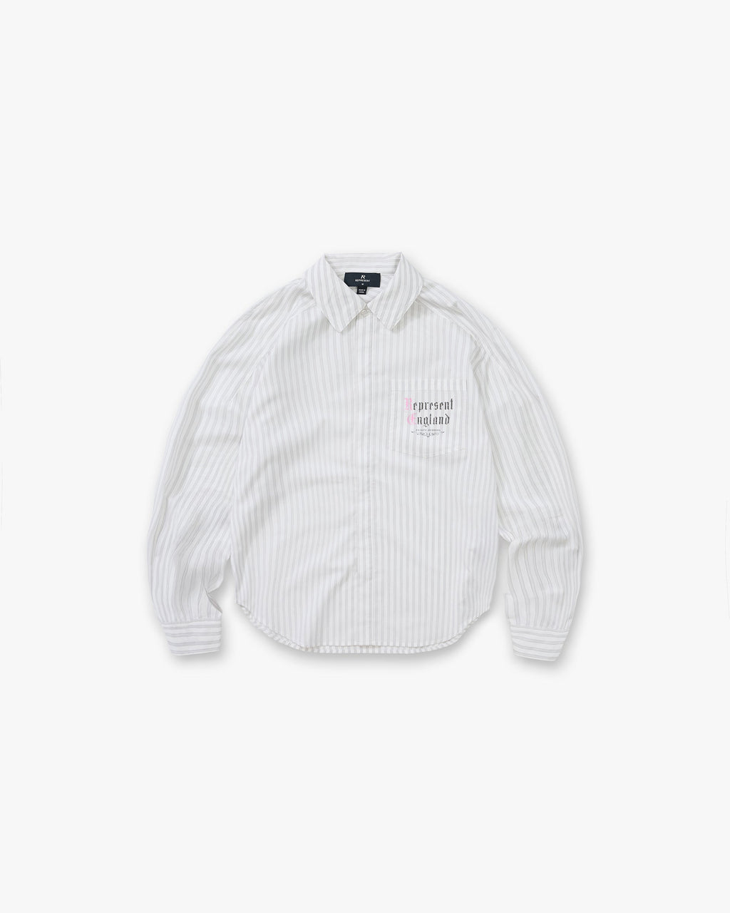 Pinstripe Shirt - Flat White