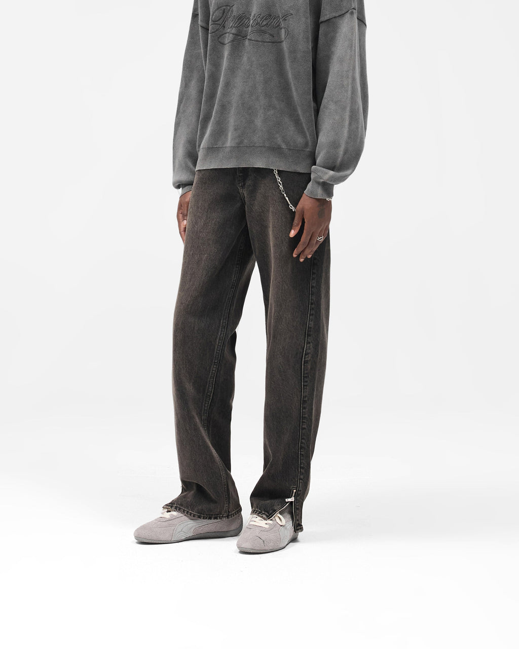 R2S Split Denim - Soot