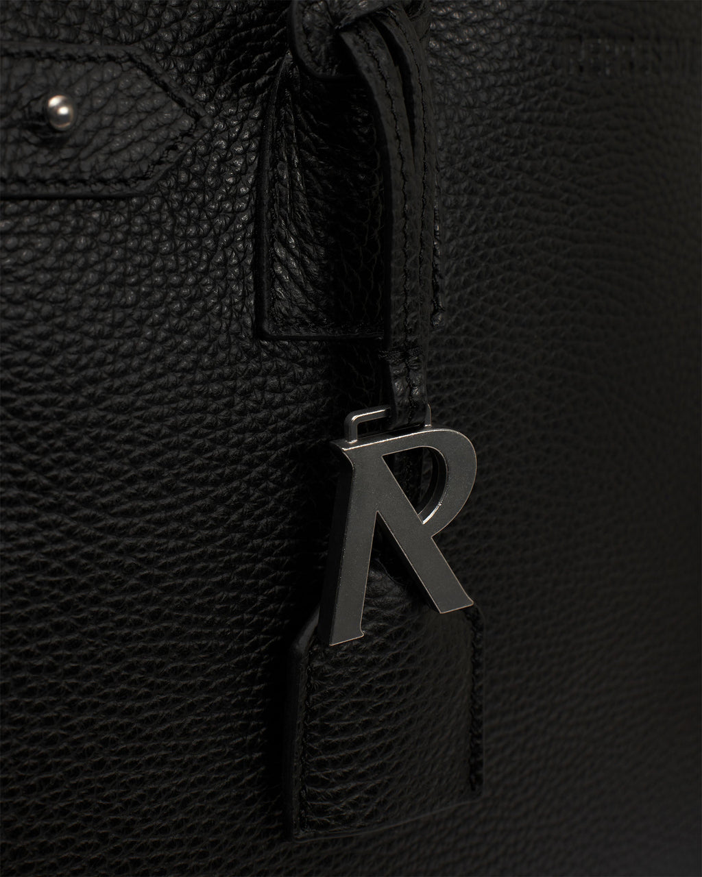 HTN XL Leather Bag - Black