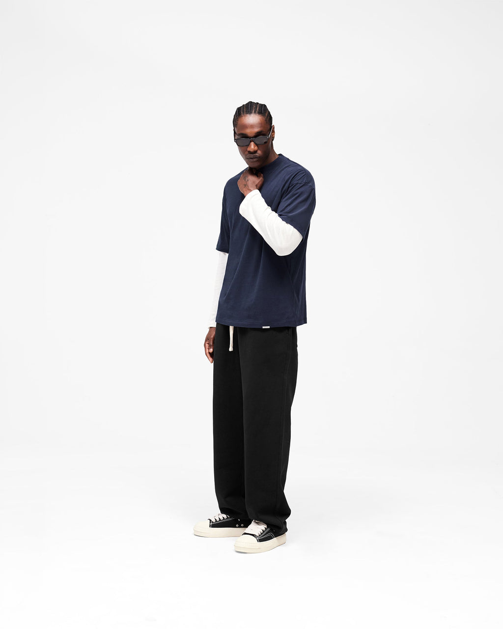 Initial Oversized T-Shirt - Midnight Navy