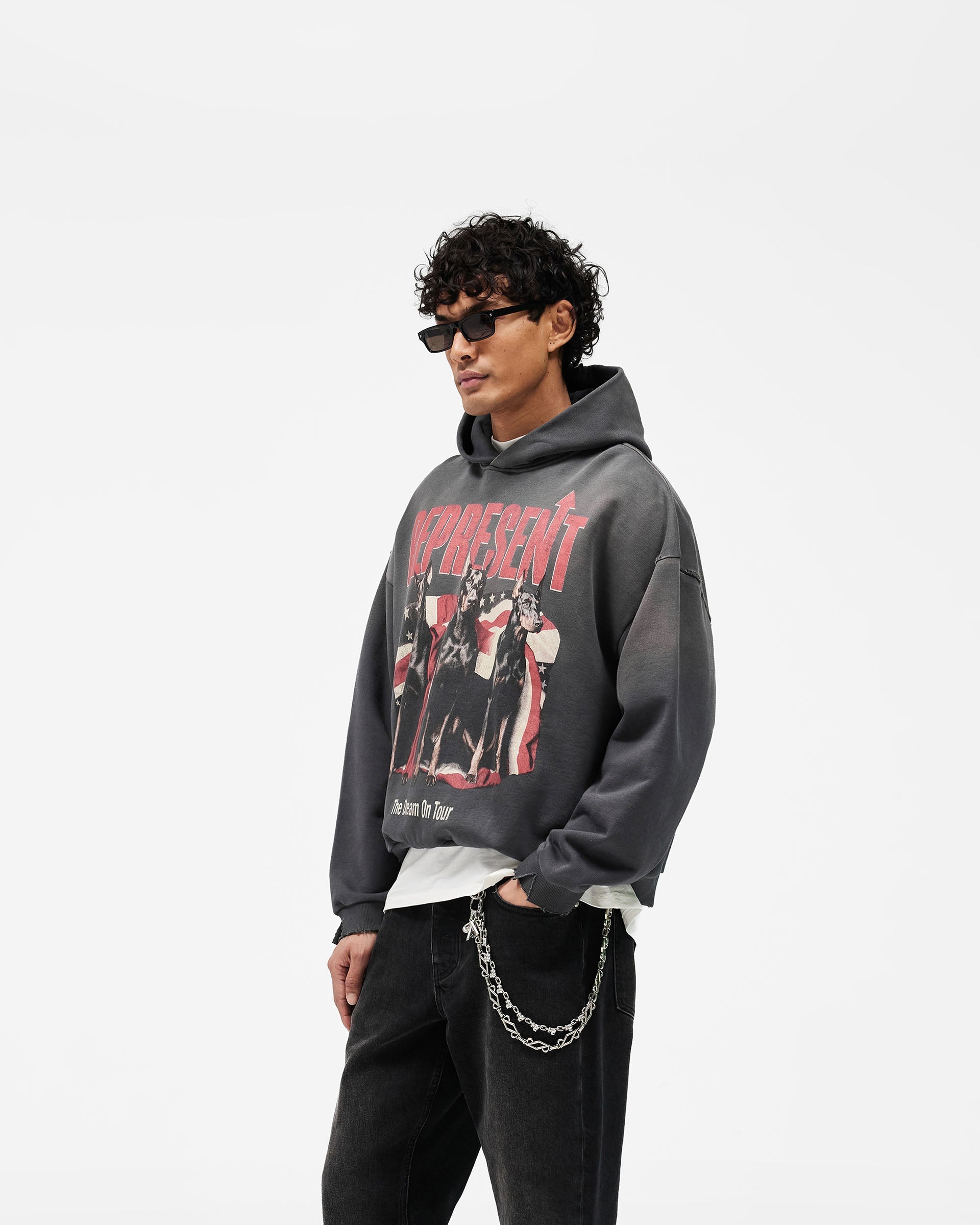 Dream On Tour Hoodie - Sun Fade Grey