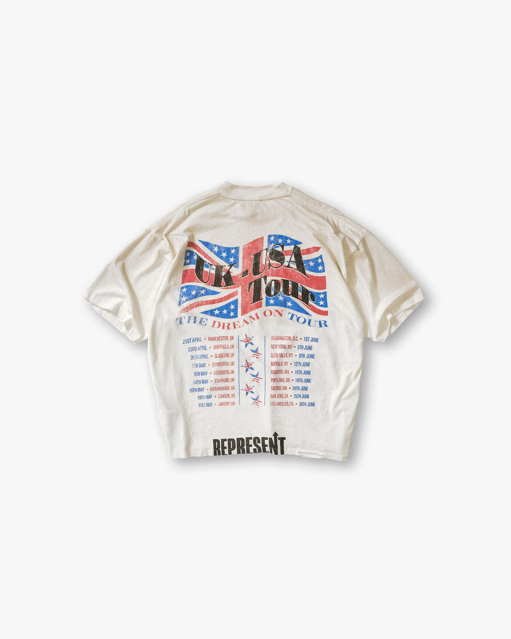 Dream On Tour T-Shirt - Washed Ecru