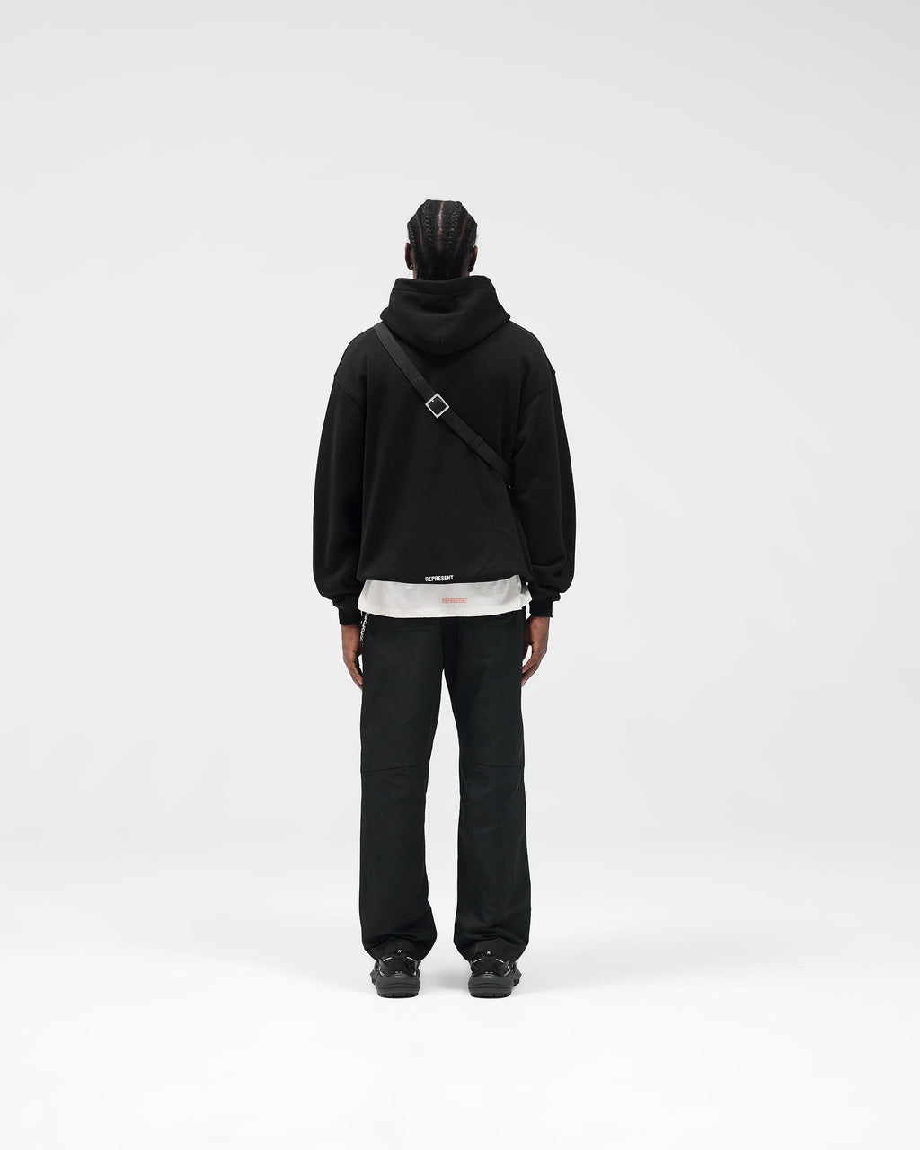 Initial Star Hoodie - Jet Black