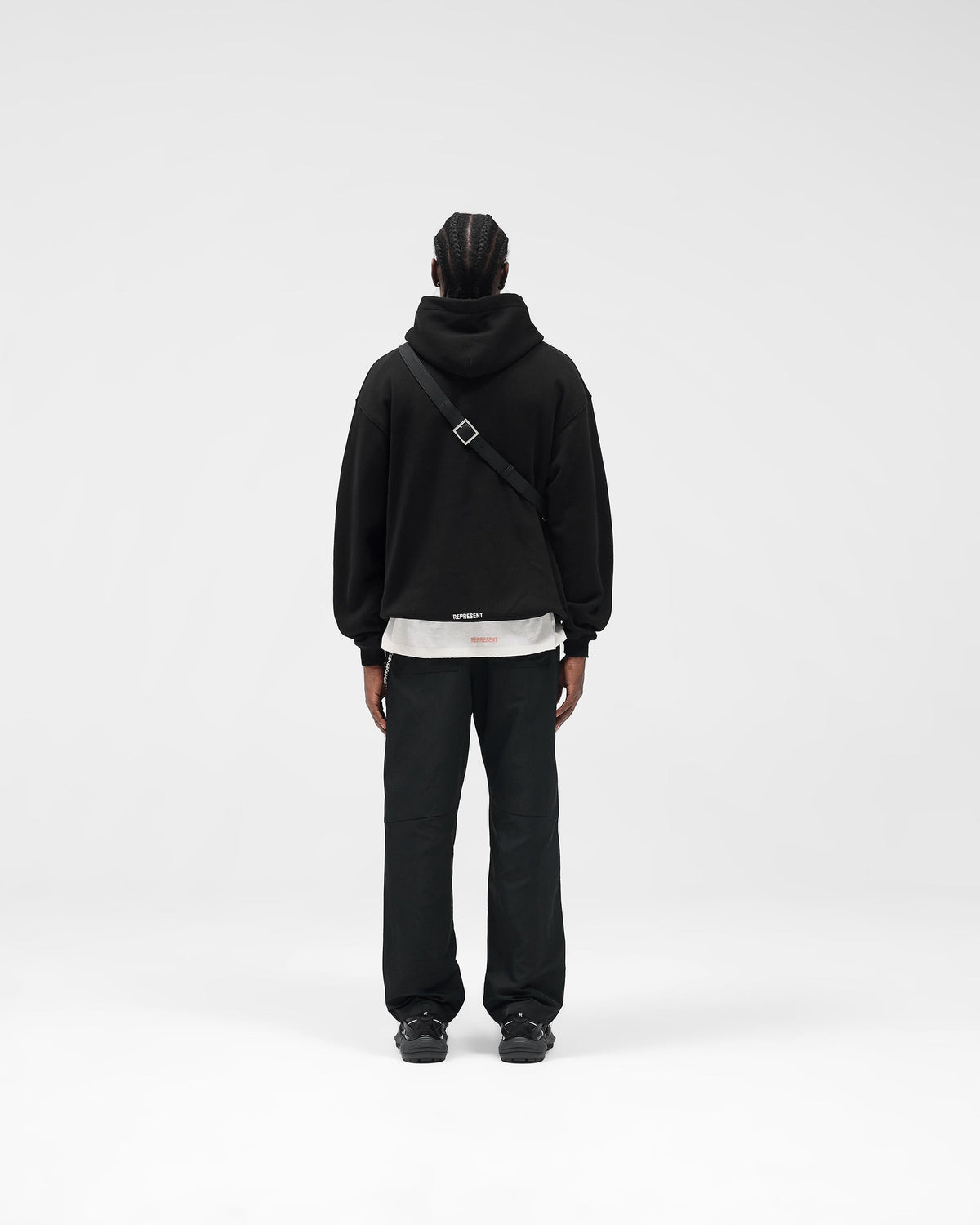 Initial Star Hoodie - Jet Black