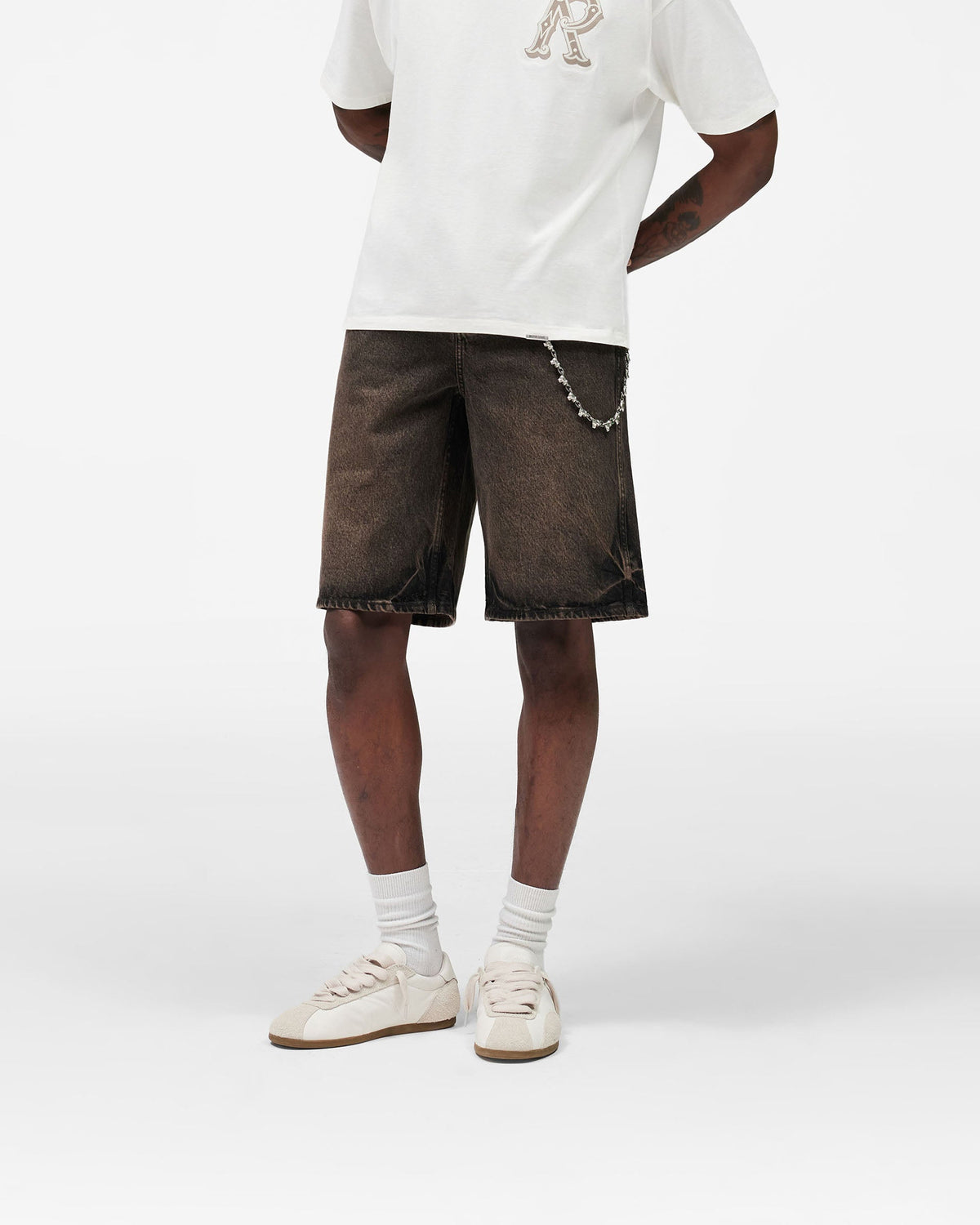 Denim Short - Bark