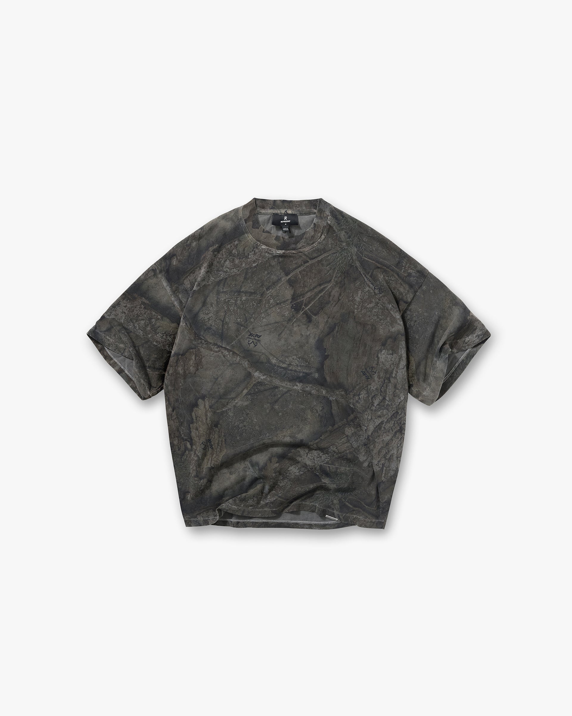Initial Overdye Realtree® Oversized T-Shirt - Overdyed Black