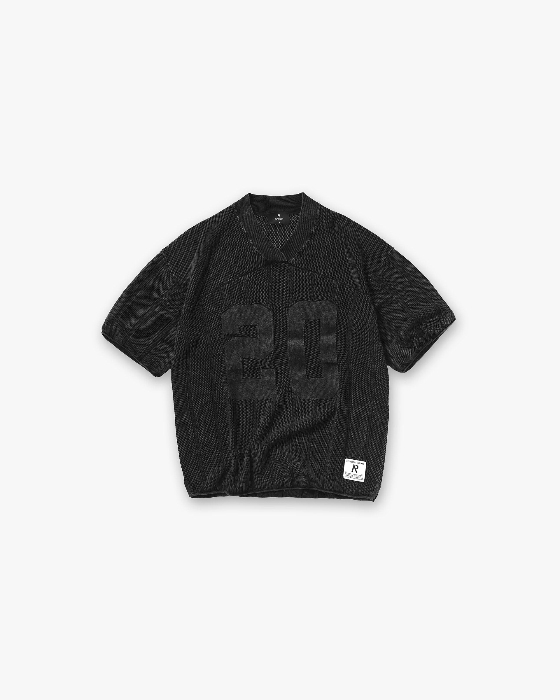Knitted Varsity Jersey - Vintage Grey