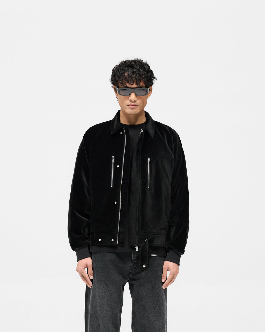 Bordeaux Brushed Jacket - Black