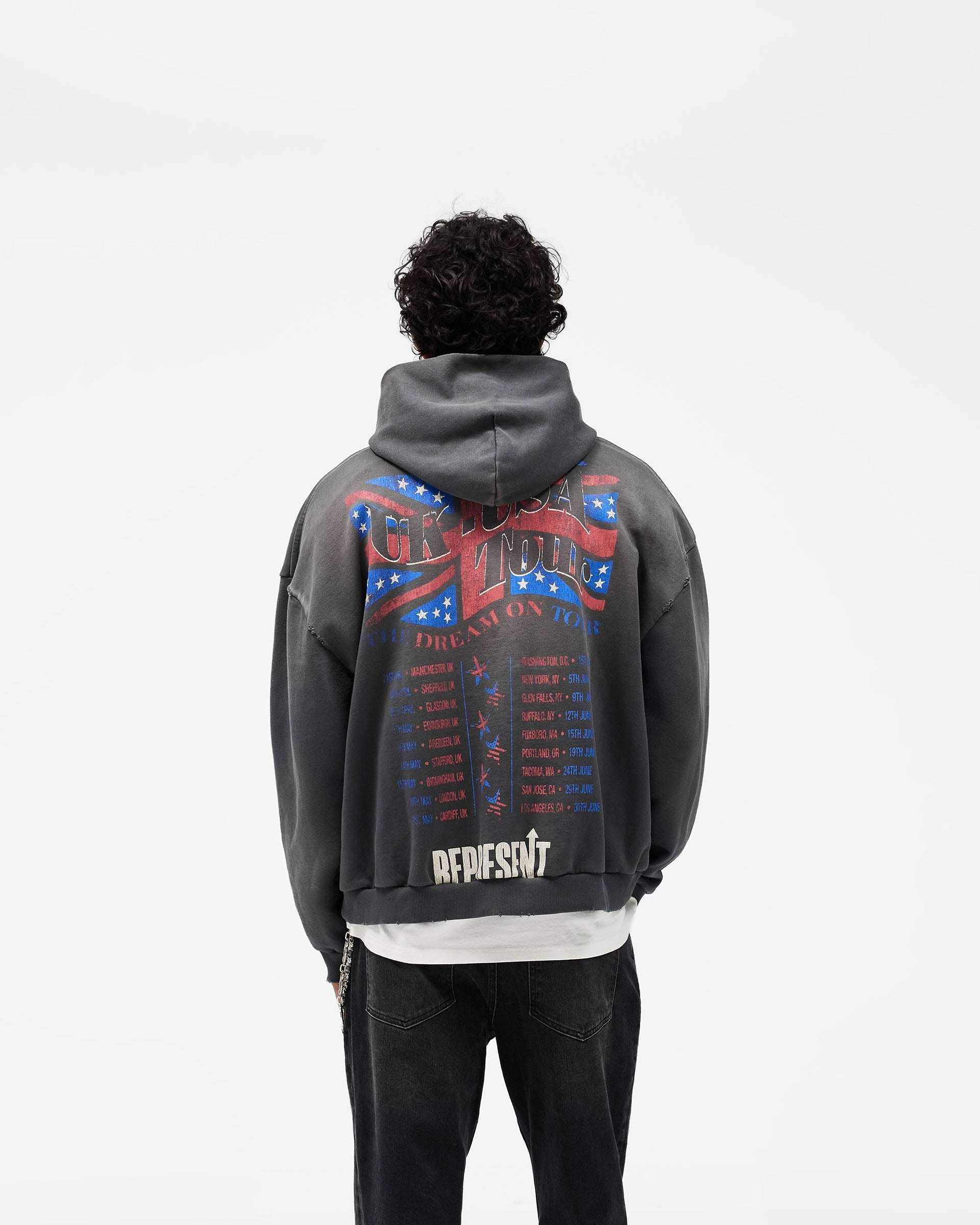Dream On Tour Hoodie - Sun Fade Grey