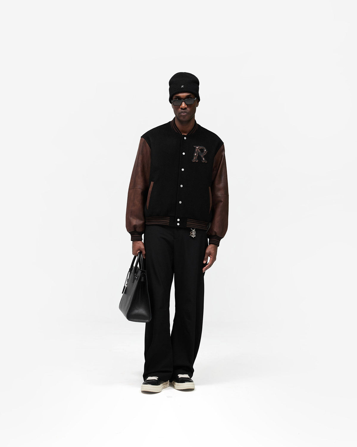 Varsity Bomber - Jet Black