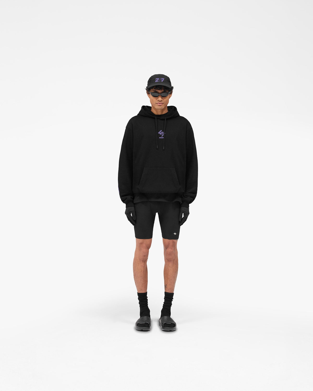247 Berlin Hoodie - Black Purple