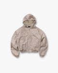 Hooded Bomber - Beige