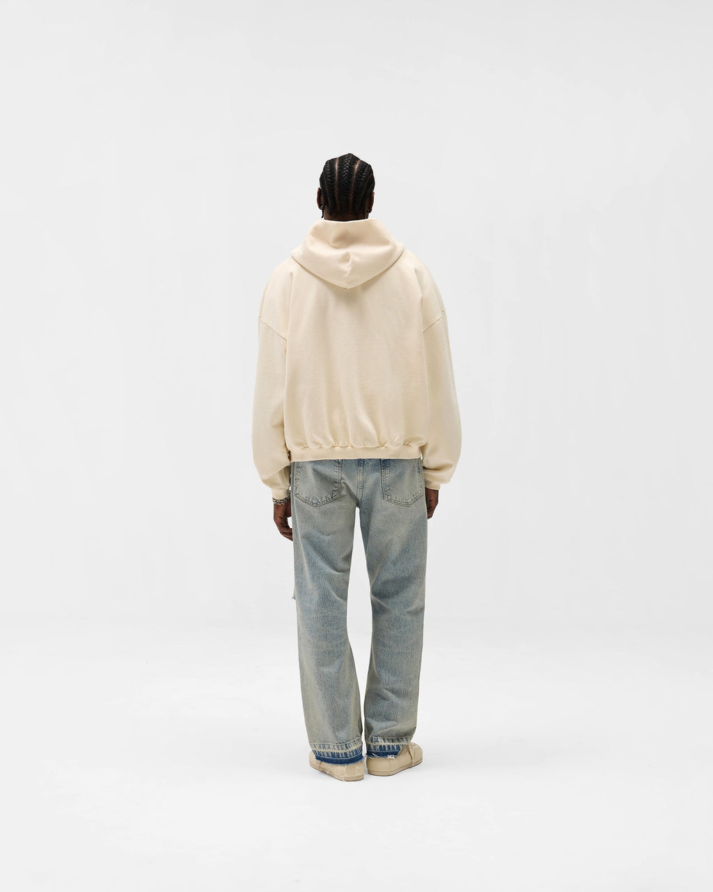 Represent Owners Club Zip Through Hoodie - Buttercream