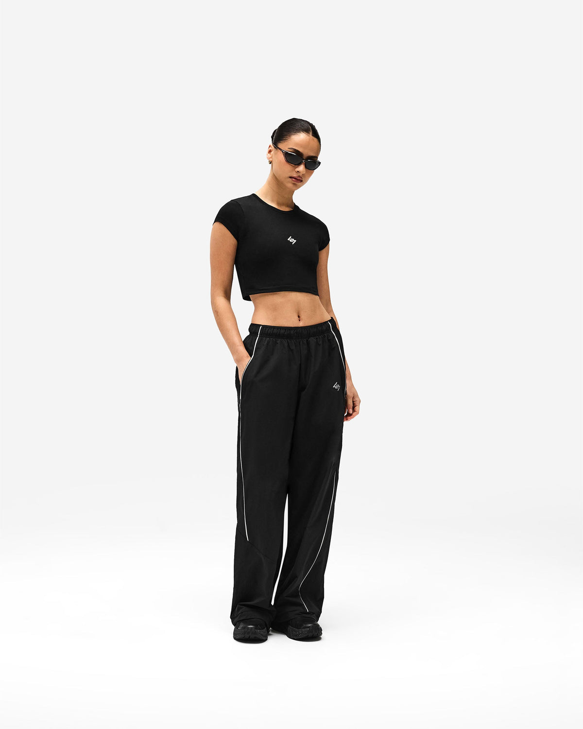 247 Micro Cap Sleeve T-Shirt - Black