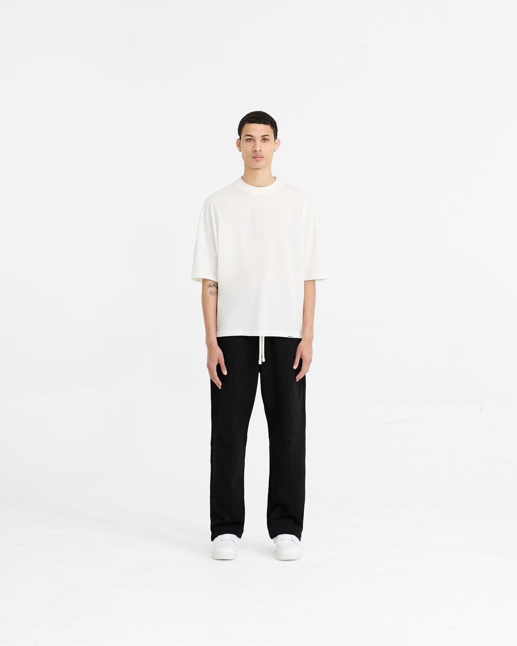 Initial Boxy T-Shirt - Flat White