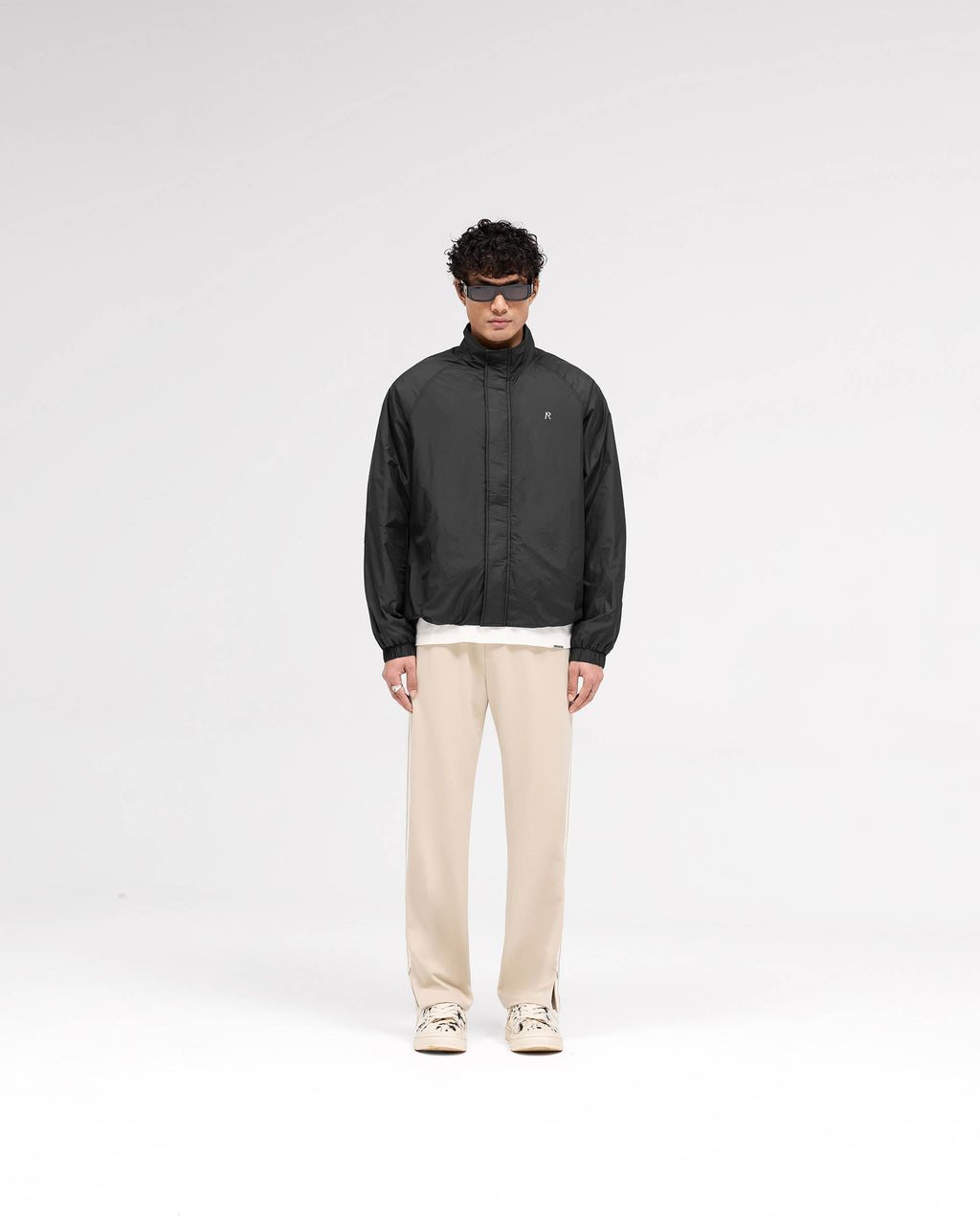 Funnel Neck Jacket - Black