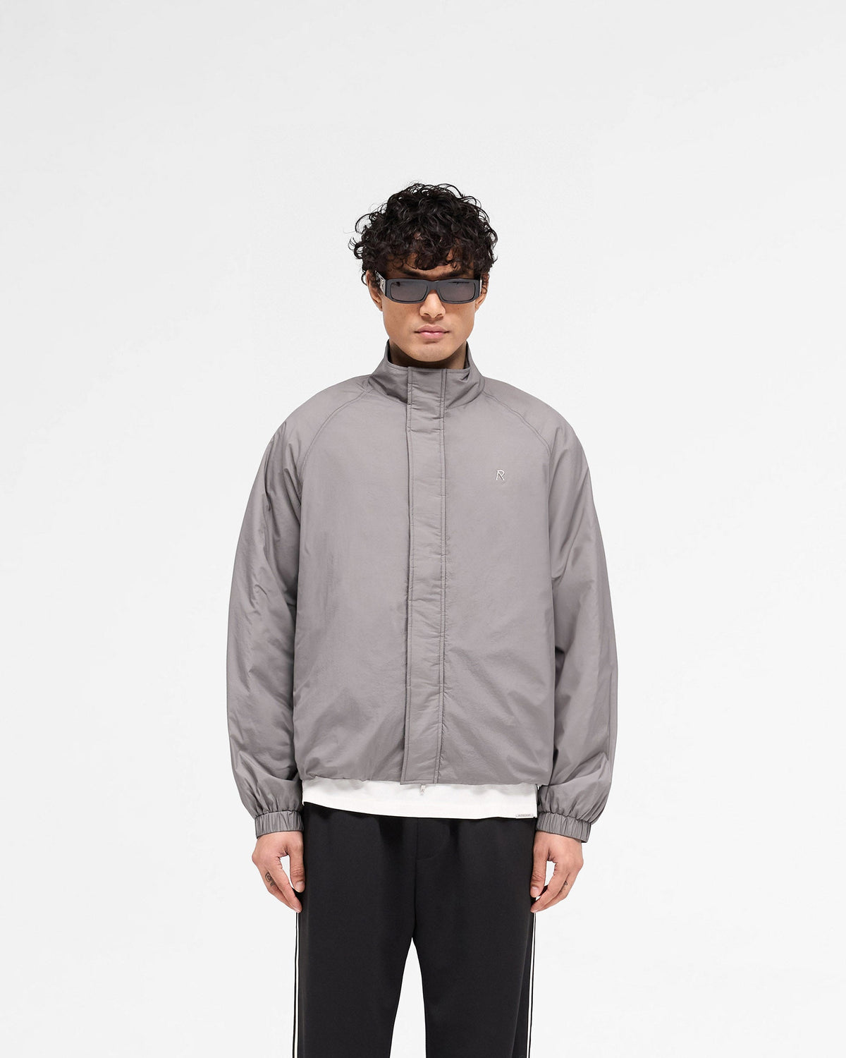 Funnel Neck Jacket - Stone