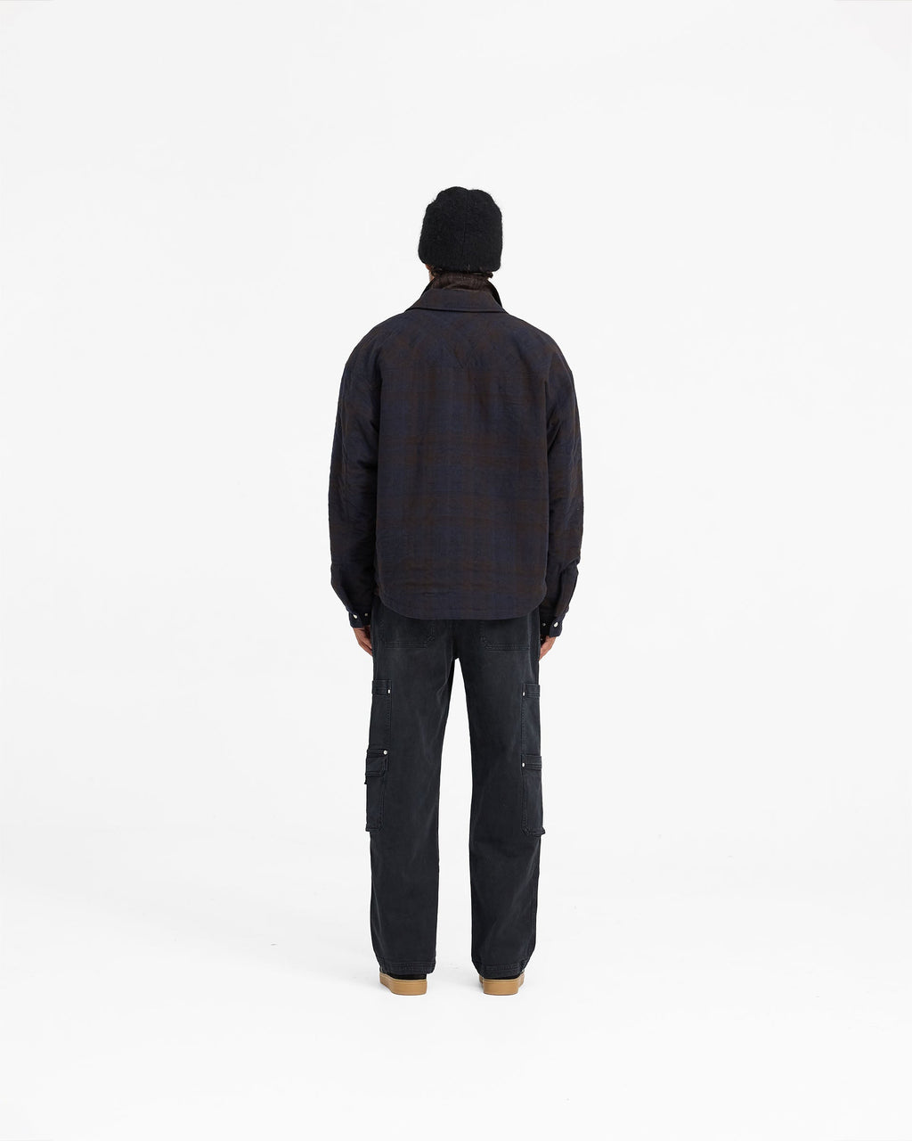 Wadded Zip Overshirt - Midnight Navy