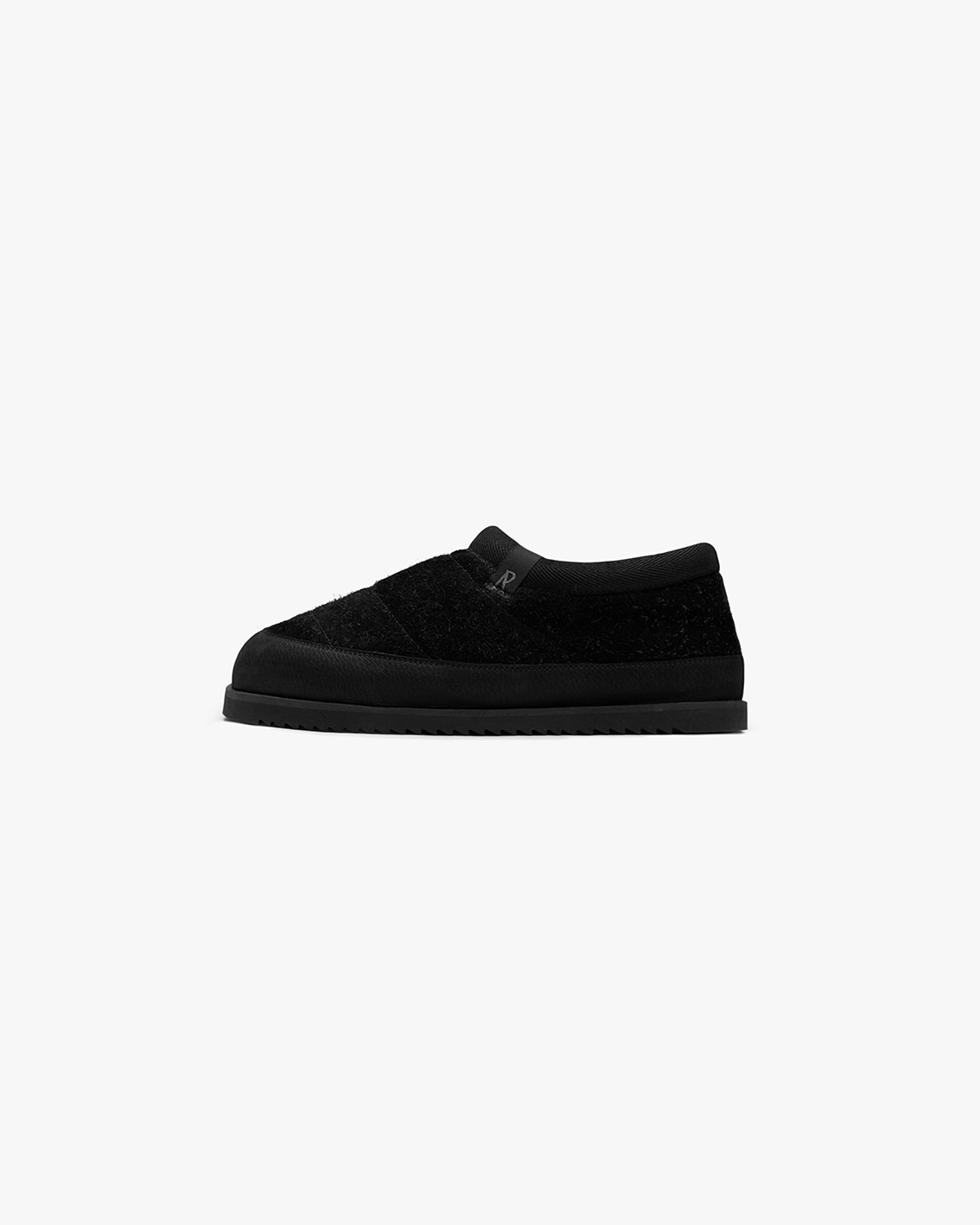 Winter Mule Hairy Suede - Black