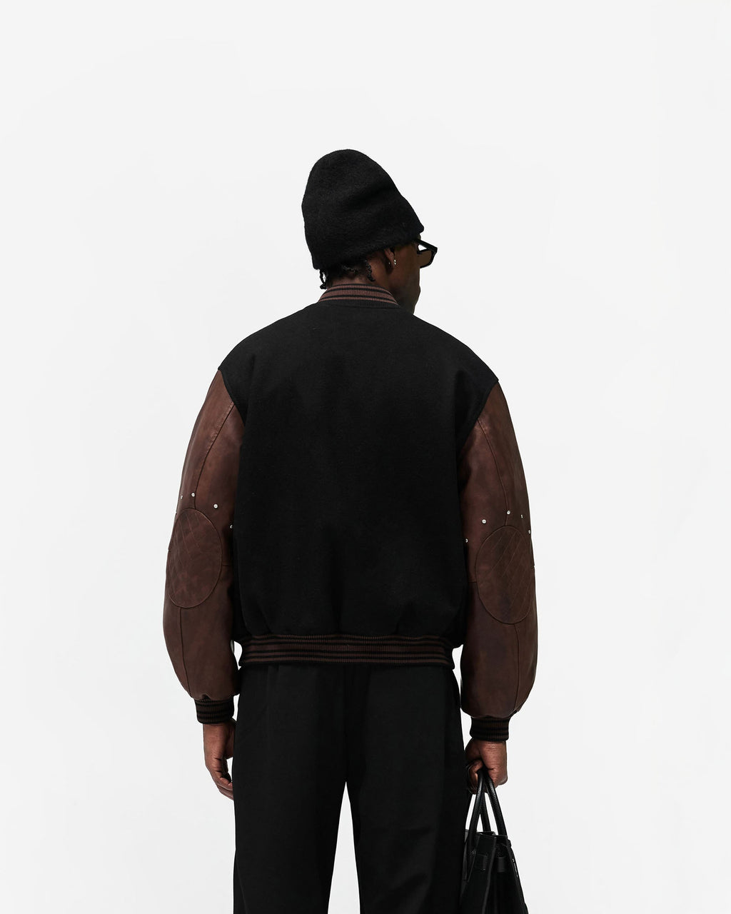 Varsity Bomber - Jet Black