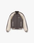Raglan Varsity Jacket - Stone