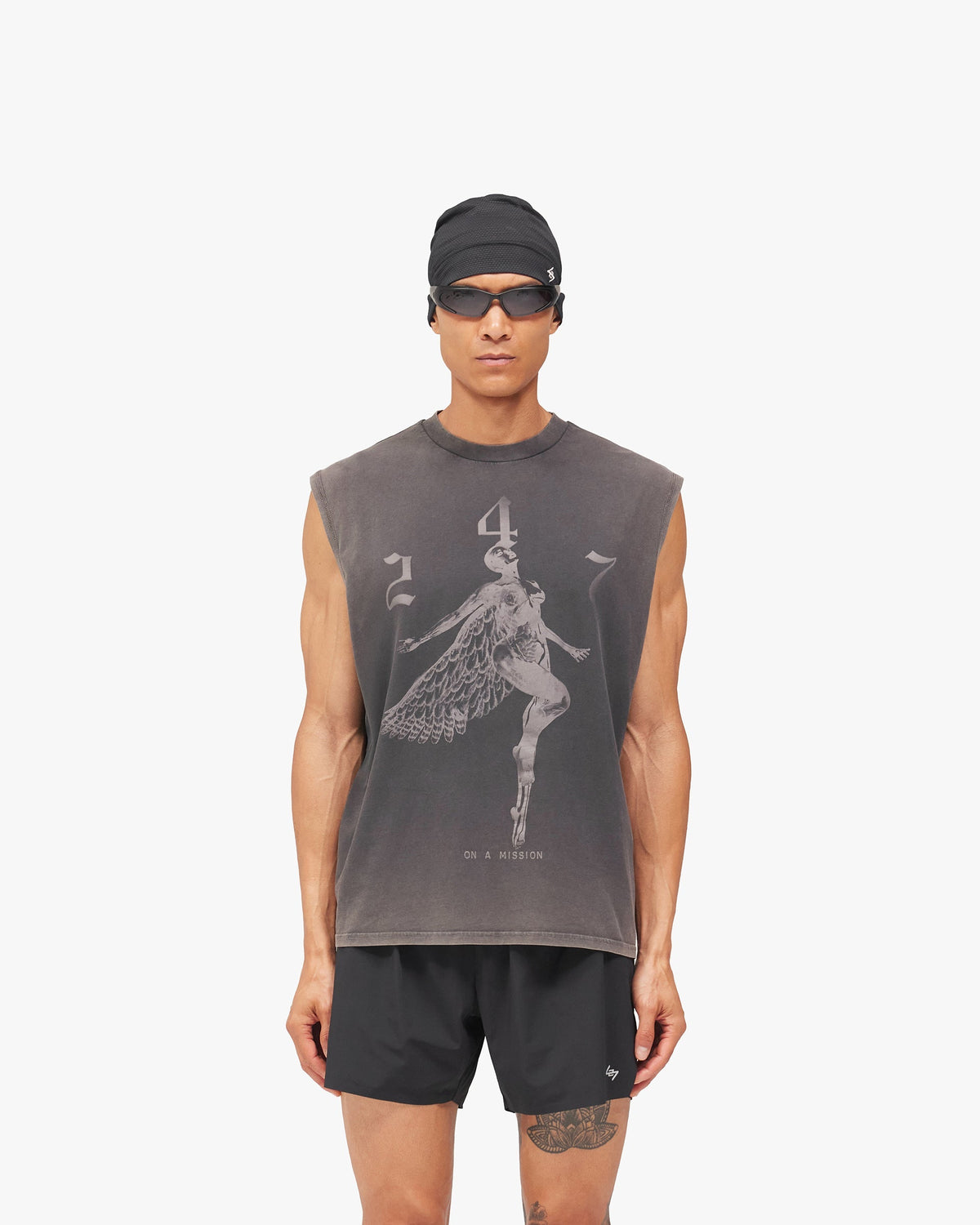 247 Fallen Angel Tank - Vintage Black