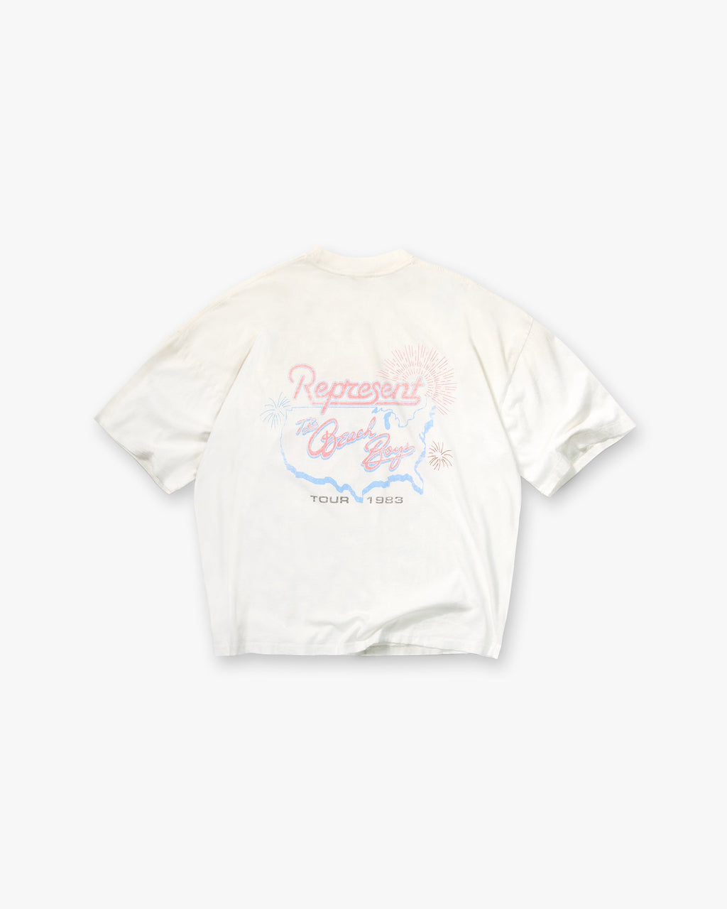 Represent x Beach Boys Tour T-Shirt - Washed Ecru